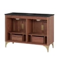 thumbnail image 4 of Modway Daylight 48" Solid Mango Wood Double Sink Bathroom Vanity in Black/Walnut, 4 of 7