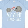 thumbnail image 4 of Inktastic My Aunt Loves Me Niece Nephew Elephant Boys or Girls Baby Bodysuit, 4 of 5