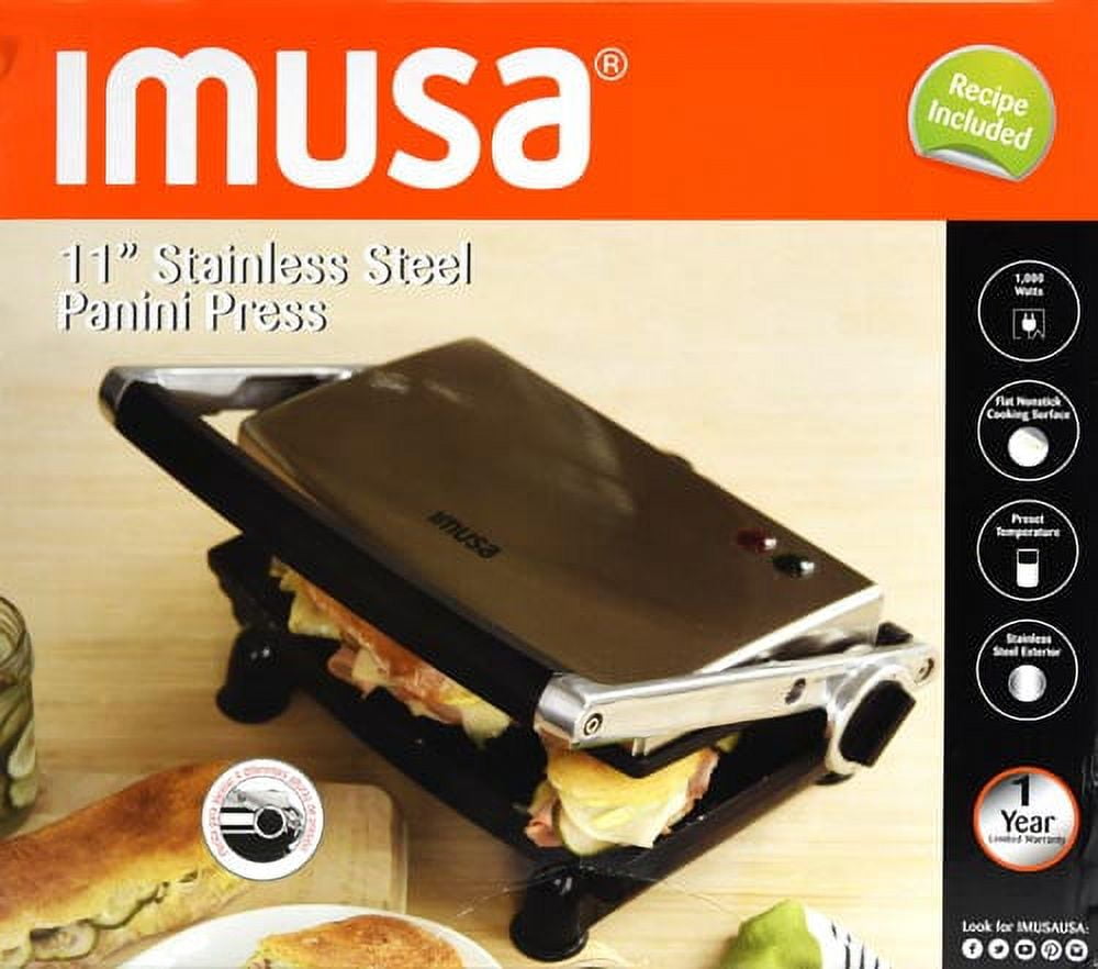 IMUSA USA Electric Stainless Steel Panini Press With, 57 OFF