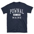 thumbnail image 1 of Pownal Maine Classic Established Men's Cotton T-Shirt, 1 of 1