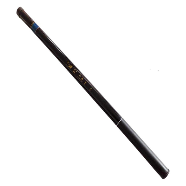Lightweight Telescopic Fishing Rod Portable Fishing Pole Black, 7.2m