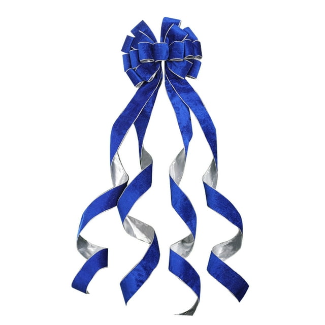 51 x 11"Christmas Tree Topper Bows，Large Toppers Gift Bow with Long