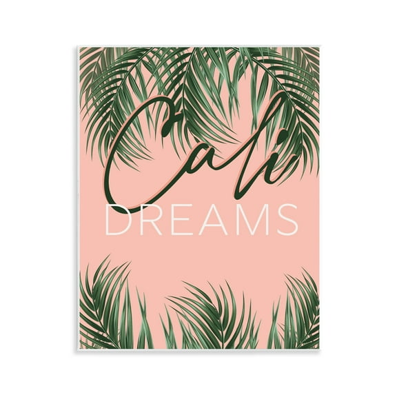 Stupell Industries Cali Dreams on Palms Plants & Flowers Painting Unframed Art Print Wall Art, 11 x 14