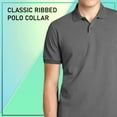 thumbnail image 5 of Men’s 3-Pack Short Sleeve Pique Polo Shirt – Modern-Fit Casual & Golf Shirt (Sizes: S-3XL), 5 of 6