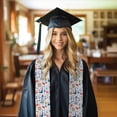 thumbnail image 6 of Xecao Watercolor Nautical Print Graduation Shawl Stole Honor Stole Adult 72" Academic Commencements, 6 of 7