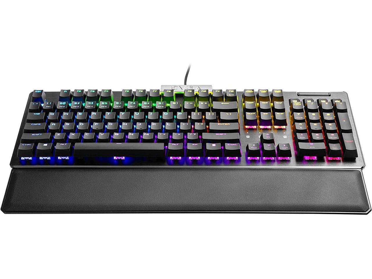 EVGA Z15 RGB Gaming Keyboard, RGB Backlit LED, Hotswappable Mechanical Kaihl Speed Bronze Switches (Clicky), 822-W1-15US-KR並行輸入 : EVGA Z15 RGB USB Gaming Keyboard, RGB Backlit LED