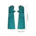 thumbnail image 2 of Guantes de seguridad antimordeduras, guantes protectores de cuero largos, guantes de protección para mordeduras de agarre para mascotas, 2 of 8