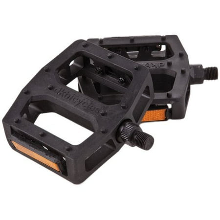 DK Plastic Pedals 1/2", Black