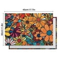 thumbnail image 5 of Pioneer Flower Floral Print Pattern Summer Placemats Table Placemats Set Of 6-Linen Kitchen Washable Placemats Table Mats 12x18 Inch Non-Slip Heat Resistant, 5 of 5