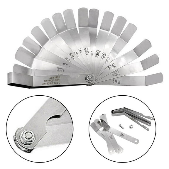Motorcycle Feeler Gauge Engine Clearance Stainless steel 0.127-0.508MM