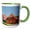 Green/White, variant on 3drose, Denmark, Helsingoer, Historic Architecture - Eu07 Cmi0103 - Cindy Miller Hopkins, 11oz Two-tone Red Mug