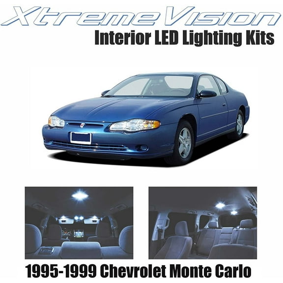 XtremeVision Interior LED for Chevrolet Monte Carlo 1995-1999 7 Pieces Cool White Interior LED Kit   Installation Tool