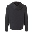 thumbnail image 5 of North End NE729W Women's Spirit Textured Hooded Pullover-Black Heather-S, 5 of 6