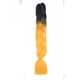 thumbnail image 1 of Nvzi Extensiones de cabello para trenzar para mujer, 6 paquetes de 100 g/paquete, 24 pulgadas, cabello sintético resistente al calor para trenzas de ganchillo, de negro a amarillo., 1 of 2