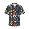 thumbnail image 1 of Bingfone Bowling Ball for Men's Short Sleeve Button Down Shirts Hawaiian Beach Shirt,Large, 1 of 7