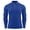 Blue, variant on Men's Athletic Compression Shirt Running Shirts Long Sleeve Quarter-Zip Casual Slim Fit Mock Neck Basic Gym Tops