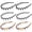Color A, variant on 6Pcs Zig Zag Shark Tooth Headbands Comb Zigzag Plastic Hoop U Shaped Shark Tooth Hair Bands Wavy teeth Hair Hoop Accessory(Leopard color)