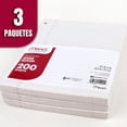 thumbnail image 2 of Mead Loose Leaf Paper, Filler Paper, Wide Ruled, 200 Sheets, 10-1/2" x 8", 3 Hole Punched, 3 Pack (73183) Mead NA, 2 of 5