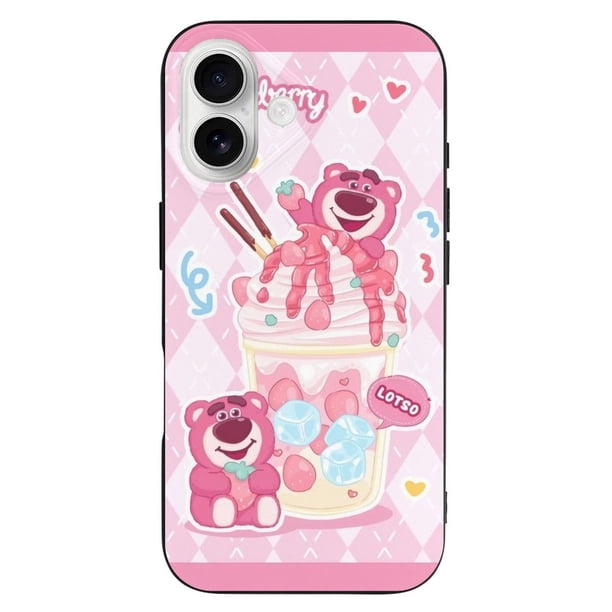 Funda Lotso de TPU para iPhone 16: ultrafina, a prueba de golpes, antiamarilleo, resistente a arañazos, compatible con carga inalámbrica, agarre mejorado, estilo negro.