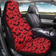 thumbnail image 5 of Binienty Halloween Bat Car Front Seat Covers Waterproof Material Red Automotive Bucket Seat Cover Airbag Compatible Vehicle Interior Accessories for SUV Truck Van Sedan, 5 of 8