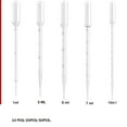 thumbnail image 1 of Plastic Transfer Pipettes,Disposable Graduated Transfer Pipettes Dropper for Essential Oil Mixture, Scientific Experiment, Make Up Tool, 1 of 8