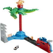 432822 Hot Wheels Air Attack Dragon Track Set, Motorized Robo Dragon with 1 Toy Car in 1:63 Scale