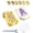 B, variant on Flower Press Keychain Mini Flower Press Kit with 20 Papers, Gold Metal, Secure Straps
