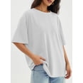 thumbnail image 4 of Womens Tops Short Sleeve Shirts Summer Comfy Crew Neck T-Shirt, 4 of 4