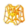 thumbnail image 1 of 1 par de pedales automáticos universales duraderos para bicicleta, plataforma para pedales de bicicleta oro m, 1 of 7