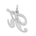 thumbnail image 3 of Pendentif Charme Collier Monogramme Initiale Lettre K en Argent Sterling 925, 3 of 8