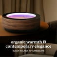 thumbnail image 2 of Homedics 10” Drift Sandscape, Premium Wood, Compact Size, Zen Garden, Meditation Accessories, Decorative Sandscape, Smart LED Lighting, Wi-Fi Enabled (Walnut), 2 of 6