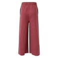 thumbnail image 5 of Vedolay Work Pants for Men Linen Pants Pants Drawstring Loose Trousers Red,L, 5 of 5