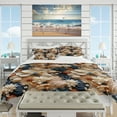 thumbnail image 2 of Designart "Tropical Sands And Shells I" Beige Tropical Bedding Covert Set - Tropical Bed Set With 1 Sham, 2 of 5