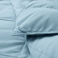 thumbnail image 4 of Peace Nest 360 Thread Count Lightweight White Goose Down Fiber and Feather Comforter, Steel Blue, Full, 4 of 7