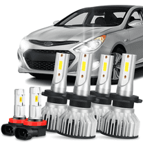 H7 High&Low Beam for Hyundai Sonata 2011 2012 2013 2014 2.0L 2.4L LED Headlights H11 Fog Light 6pcs