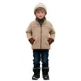 thumbnail image 4 of Fleece Jacket for Girls Winter Jacket Long Sleeve Zip Up Outerwear Winter Coat for Boys 7-8 Years, 4 of 9