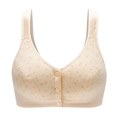 

JINMGG Bras Clearance Summer Fall Women s Plus Size Bra Woman Summer Bra without Steel Rings Printed Vest Lingerie Underwear