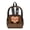 Brown Monkey Face, variant on Heavy Duty Clear Backpack, Brown Monkey Face Print Fabric & PVC Transparent Bag with Reinforced Strap, Large Capacity See Through Backpack for School Work Security Travel
