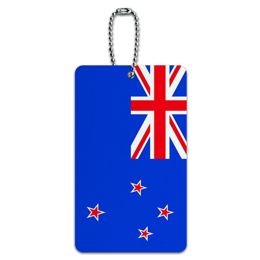 Graphics and More Graphics and More New Zealand Flag ID Card Luggage