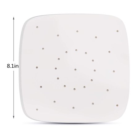 400-Pack Perforated Parchment Paper Air Fryer Liners - 9 Inch Round, Bamboo Steamer Sheets, Non-Stick & Heat Resistant