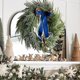 thumbnail image 1 of Decoraciones navideñas de 18 pulgadas con campanas y cintas Coronas artificiales para el hogar Mesas Paredes Ventana Decoración interior y exterior, 1 of 6