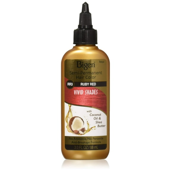 Bigen Semi Permanent Hair Color #RR3 Intense Ruby Red, 3 Oz