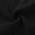 thumbnail image 5 of GUACER Womens Wide Leg Shorts Casual Drawstring Elastic Waist Linen Summer Bermuda Shorts with Pockets Hem Tie, 5 of 9