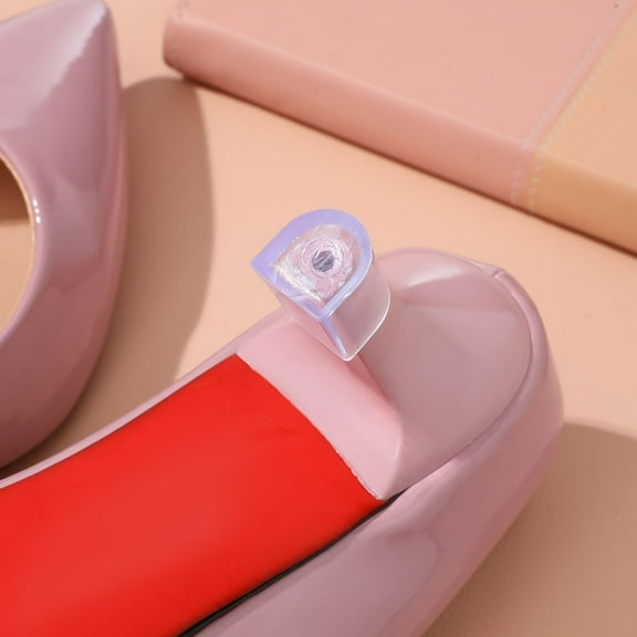 PBPBOX 12Pairs Transparent PVC Shoe Heel Covers Protective Shoe Heel Protectors for Outdoor Use