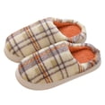 thumbnail image 6 of Dmsael Winter Slippers for Women Slippers for Women Indoor and Outdoor Fuzzy House Shoes with Memory Foam Anti-Skid Sole Gifts for Women Mom Ladies Orange,9.5-10, 6 of 6