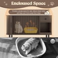 thumbnail image 5 of zyoiszvq Cat Litter Box Enclosure Furniture Cabinet with Mat,Wooden Hidden Cat House with Drawer,Indoor Side Table for Living Room, 5 of 8