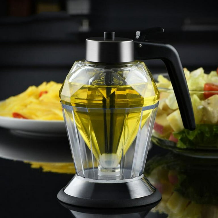 SHENGXINY Kitchen Supplies Clearance Diamond Oil Can Glass One-Key  Multi-Purpose Kitchen Seasoning Bottle Multi Color 