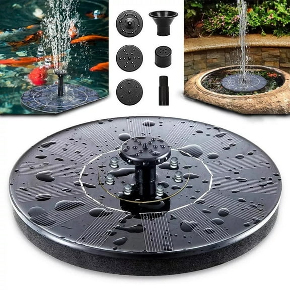 Solar Bird Bath Fountain Pump,Upgrade 1.4W Solar Fountain with 4 Nozzle,Solar Powered Water Fountain Pump for Bird Bath, Garden, Pond, Pool, Outdoor
