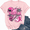 B-6, variant on Godmerch Women's 100% Cotton Patriotic American Flag Breast Cancer Pink Ribbon Floral T-Shirt