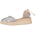 thumbnail image 3 of Sandals Women Comfortable Wedge Gladiator Closed Toe Ankle Straps Espadrille Sandals Casual Beach Vacation Essentials Slides for Women Footwear, 3 of 7